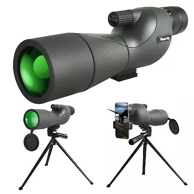 25-75x60 Telescope Spotting Scope Powerful Zoom Monocular FMC BAK4 Waterproof • £49.95