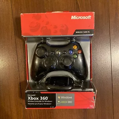 Microsoft XBOX 360 Wireless Controller For Windows & Receiver Open Damaged Box • $70