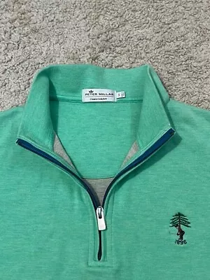 Peter Millar Men's Crown Comfort Long Sleeve 1/4 Zip Sweater Size Small Golf • $29.98