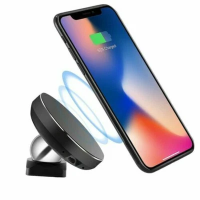 $47.09 • Buy Qi Wireless Car Charger Magnetic Phone Holder Mount For IPhone 11 Pro Max X XS