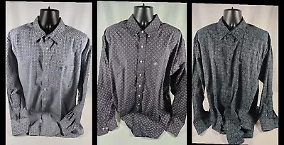 Lot Of 3 2XL Ariat Western Wear Long-sleeve Shirts Mint Dry Cleaned Long Sleeve  • $45