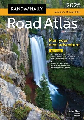 Rand Mcnally 2025 Road Atlas: United States Canada Mexico: 100th Anniversar... • $19.99