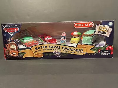 NEW Target Disney Cars MATER SAVES CHRISTMAS 5 Pack Fillmore Guido Luigi Ramone • $69.99