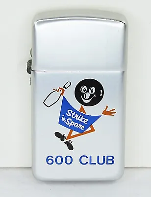 Vintage Park Lighter Strike 'n Spare Bowling Alley 600 Club Unused 1960s/70s • $40.60