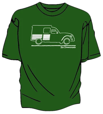 £12.99 • Buy Original Art Sketch T-shirt. Citroen 2CV Commerciale