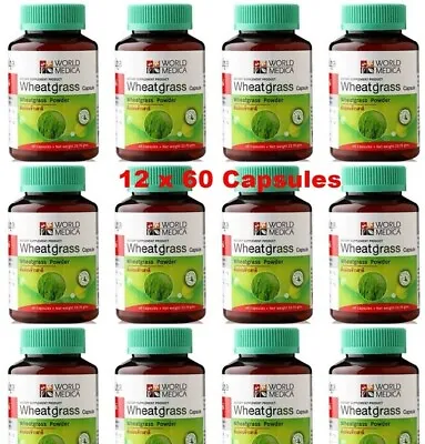 $233 • Buy 12x WHEATGRASS Organic Super Food KHAOLAOR  Antioxidant Chlorophyll 60 Capsules