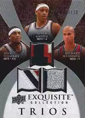 2007-08 UD Exquisite TRIOS PATCH Vince Carter #7/10 Richard Jefferson S Williams • $150