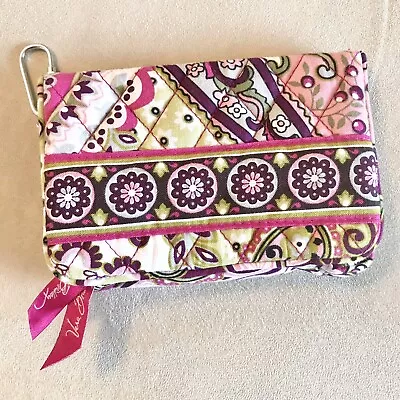 Vera Bradley One For The Money Taxi Wallet In Retired Very Berry Paisley • $35