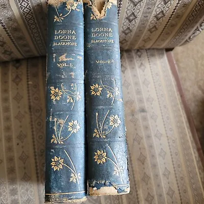 Rare Lorna Doone A Romance Of  Exmoor By R.D. Blackmore Ilis Ed 1893 Vol 1 & 2 • $41