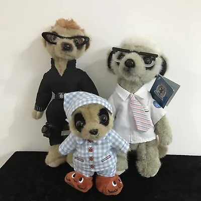 Compare The Market Meerkat Bundle Baby Oleg Agent Maiya And Sergei Soft Plush • £13.95