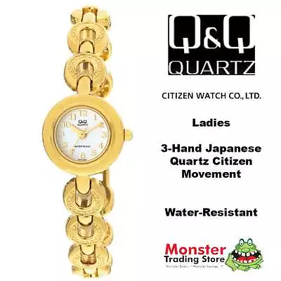 Aussie Seller Ladies Bracelet Watch Citizen Made Gold Gk53-802 P$99 Warranty • $48.99