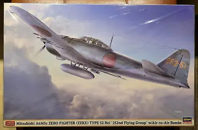 Hasegawa 1/32 Mitsubishi A6M5c Zero 252nd Flying Group W/Air-to-Air No Bombs • $54.99