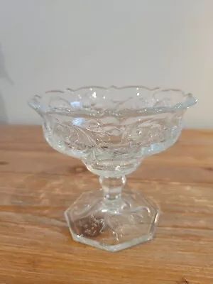 Depression Glass McKee Rock Crystal Compte Bowl- C. 1915-1944 • $22