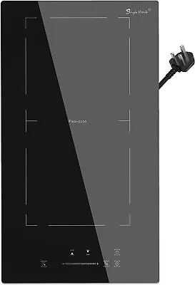 Singlehomie 2 Ring Plug In Induction Hob 30cm Double Electric Hob With Flex Zone • £87.59