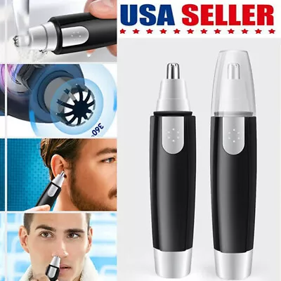 Electric Nose Ear Hair Trimmer Face Eyebrow Mustache Beard Shaver Clipper Unisex • $5.42