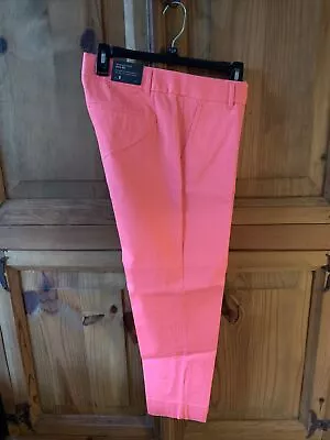 J.Crew City Fit Skimmer Stretch Pant Size 8 NWT!! Retail $64.50 Fluorescent Pink • $29.99