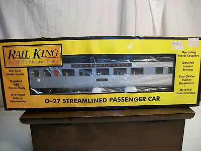 Rail King #30-6071 Pennsylvania Railroad Streamlined Passenger Car NEW With BOX • $42.75