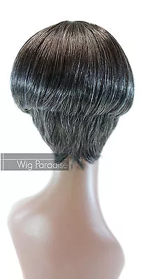 SALE Synthetic Straight Short Mushroom Style With Bangs Full Wig • $9.99