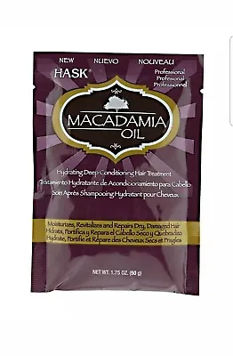 Hask Macadamia Oil Hydrating  Conditioning Repair Dry Hair Treatment 1.75 LOT 3 • $11.04