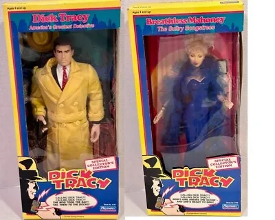 Dick Tracy & Breathless Mahoney Dolls 1990 Playmates From Dick Tracy Movie NRFB • $74.99