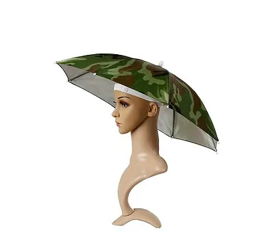 £8.50 • Buy Elasticated Headband Umbrella Hat Ideal For Fishing,festivals,hiking Etc