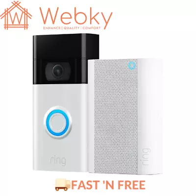 Ring Video Doorbell 2nd Gen And Chime Pro 2nd Gen • $258.60