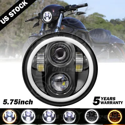 5.75 5 3/4 LED Headlight Sealed Projector DRL For Harley-Davidson Dyna Sportster • $29.89