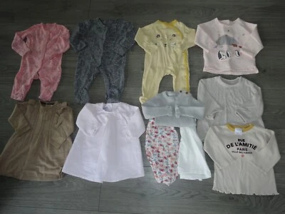 $3.65 • Buy Baby Girls Clothes From M&s Zara & F&f Age 6-9 Months