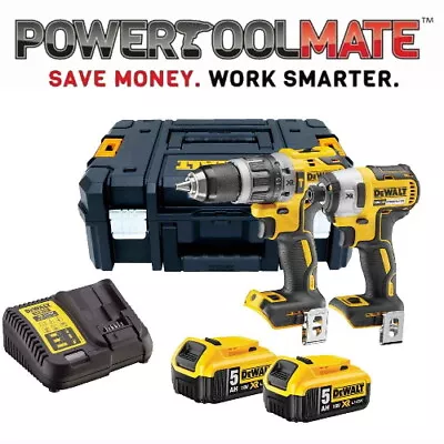 £283.99 • Buy Dewalt DCK266P2T Combi Drill And Impact Driver Kit With 2 X 5.0Ah Brushless
