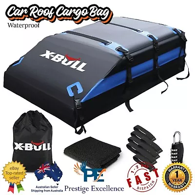 Waterproof Car Roof Cargo Bag Top Rack Carrier Luggage Storage Cube Bag Travel • $127.97