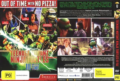 165D NEW SEALED DVD Region 4 TEENAGE MUTANT NIN JA TURTLES 3 • $9.90