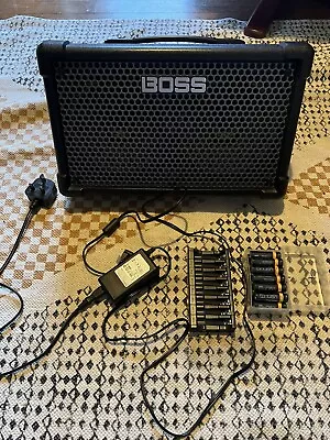 Boss CUBE Street II Battery Power Stereo Amplifier - Black +chargeable Batteries • £250