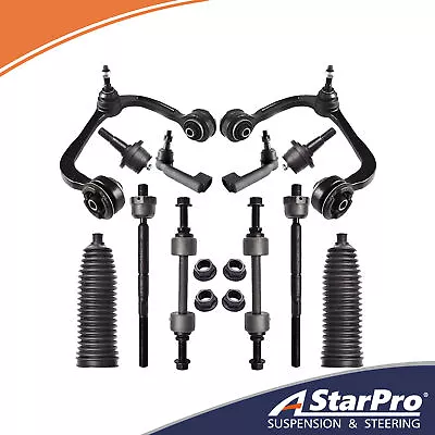 12pcs Control Arm Ball Joint Link Tie Rod Boots For 2009-2014 Ford F-150 4WD • $129.86