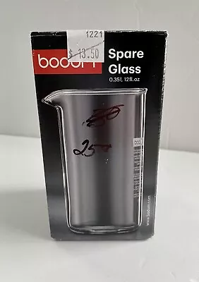£16.79 • Buy Bodum Spare Glass Beaker  0.35 L 12 Oz NEW In Box