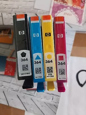 Set Of 4 Original Genuine HP 364 Ink Cartridges For Photosmart B8550 Printer UK • £26