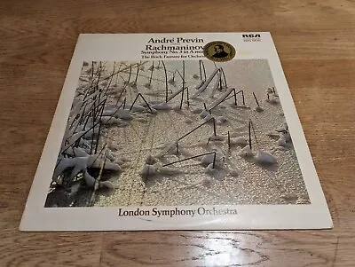 LSB 4090- RACHMANINOV- Symphony No.3/The Rock PREVIN LSO LP  HP TAS List NM/EX • £1.99
