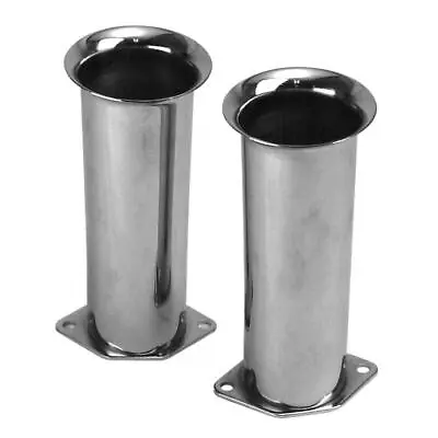 Empi 43-6056 Chrome 6  Tall Velocity Stacks Weber IDF HPMX Dellorto Pair • $39.95