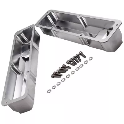 Aluminum Valve Covers For Ford Fabricated BB FE Short Bolt 352 390 428 1958-1970 • $133.01