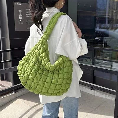 Puffer Tote Bag Crossbody Purse Padding Shoulder Bag Quilted Tote Bag For Women • £15.89