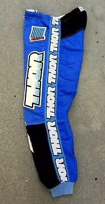 Vtg 80's 90's Thor Racing MX Motocross Pants Men's Sz 34 Blue • $35