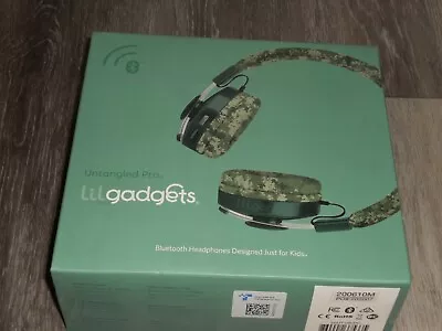 LilGadgets Untangled PRO Kid Premium Wireless Bluetooth Headphones Camo Sealed • $33.96