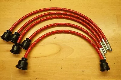 Massey Ferguson 204 Work Bull Red Cloth Copper Spark Plug Wire Set Tractor MF • $45