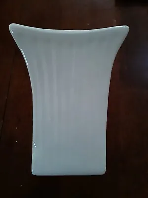 Vintage Marietta Modern M-104 White Glaze Pottery Vase Mid Century Great Conditi • $12.97