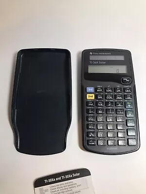 TI-36X Solar Powered Texas Instruments Calculator With Case￼ School Math • $17.99