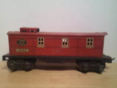 1933-42 Vintage Lionel Lines #1682 O Gauge Red Caboose 7.5  Long Good Condition • $16.99