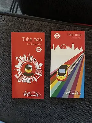 VIRGIN TRAINS London Underground Tube Maps Collection • £4