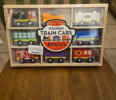 Melissa & Doug Wooden Train Cars (8 Pcs) • $23.99