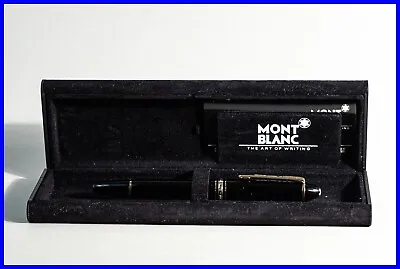 1980s Broad Flex Nib LeGrand 146 MONTBLANC Fountain Pen  14K GOLD B EBONIT FEED • $449