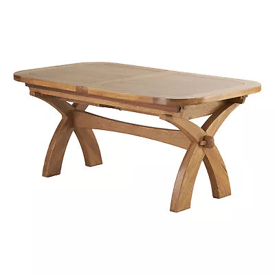 Oak Furnitureland Extending Dining Table Hercules Natural Oak RRP £899.99 • £549.99