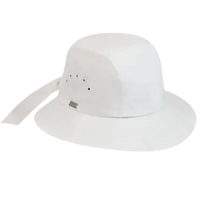 NWT Betmar Knotted Cloche White Tie Back Hat C962 • $20